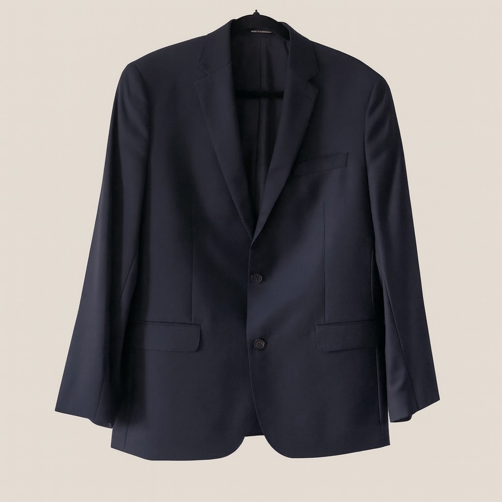 Lauren Ralph Lauren Black Label Slim Fit Wool Navy Sports Jacket Size 41 R